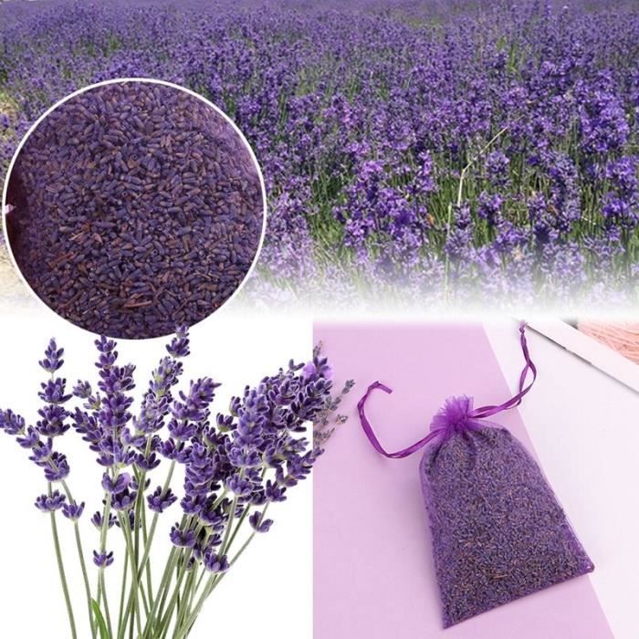 Sachet de fleur séchée par bourgeon naturel de lavande sac aromathérapie Air aromatique rafraîchir sacs de Sachets de parfum à la