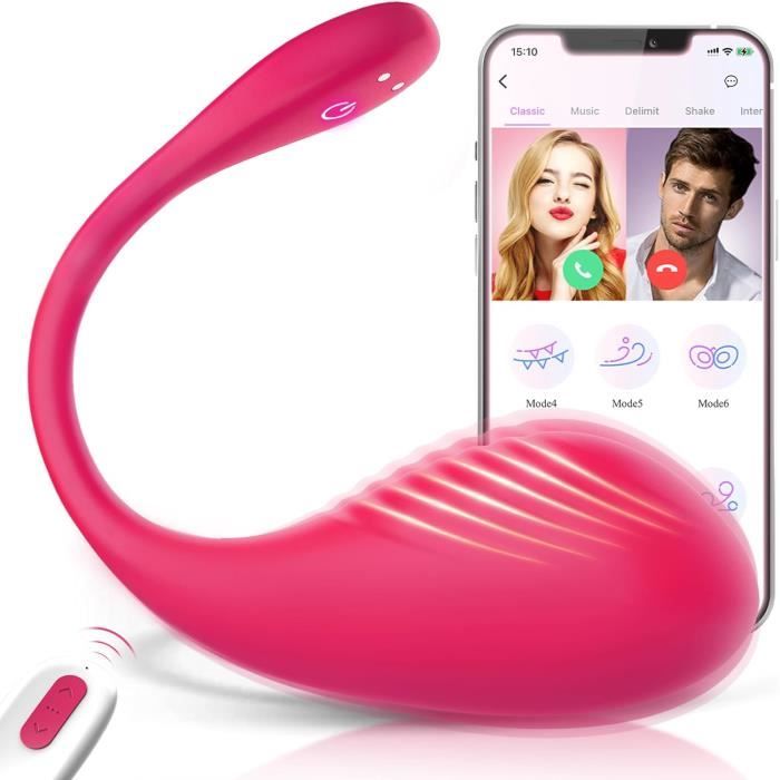 Vibromasseur Sex Toýs Femme avec APP Vibromasseurs Feminin à Distance