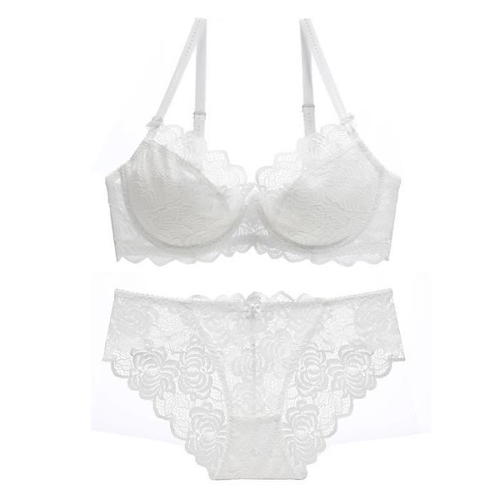 Ensemble Lingerie Femme Dentelle Sexy A Mode Respirante Confortable