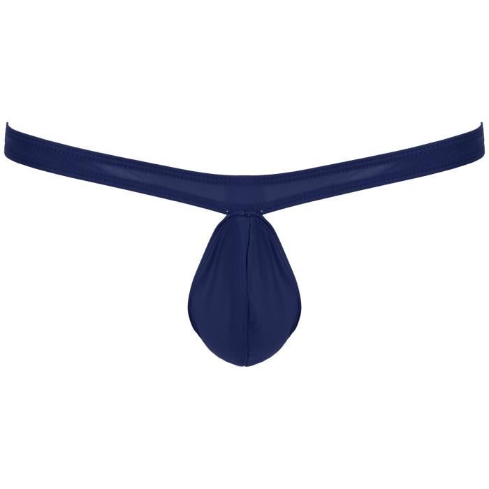 Iixpin Homme String Sexy Slip Soie Glac Bulge Pouch Respirant Sous V Tement Lastique Lingerie