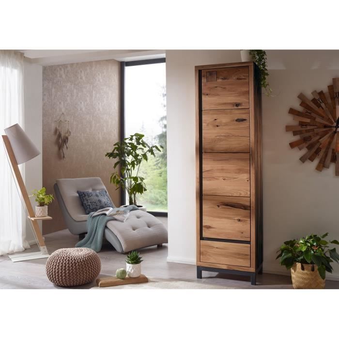 Armoire d'entrée - Bois massif de chêne sauvage huilé (Tabacco brown) - VILLANDERS #331