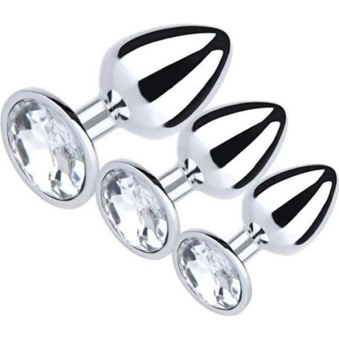 Acier Pcs Anal Plug Petit Moyen Grandes Tailles En M Tal Inoxydable