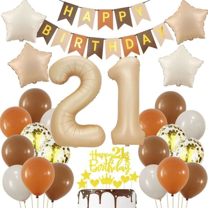 Ballon Ans Anniversaire Nude Cr Me Ans Ballons Decoration
