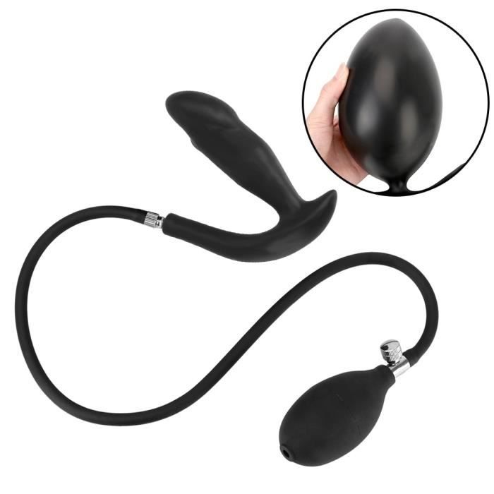 Grande Pompe Godemichet En Silicone Bouchon Anal Gonflable