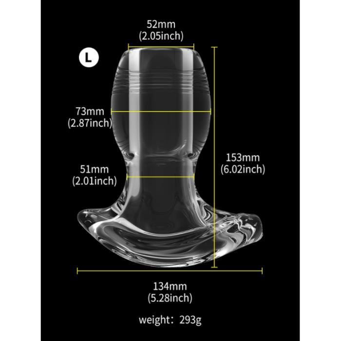 Plug Anal Lumineux Creux Norme Dilatateur Vagin Anus Sp Culum