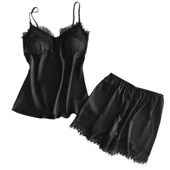 Nuisette Femmes Sexy Satin Sling V Tements De Nuit Lingerie Dentelle