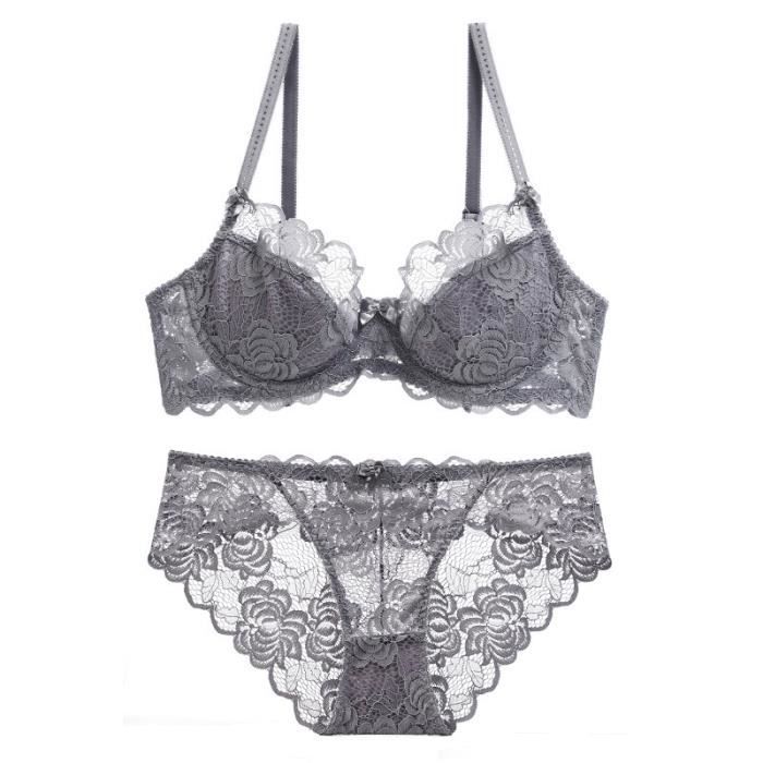 Ensemble Lingerie Femme Dentelle Sexy A Mode Respirante Confortable