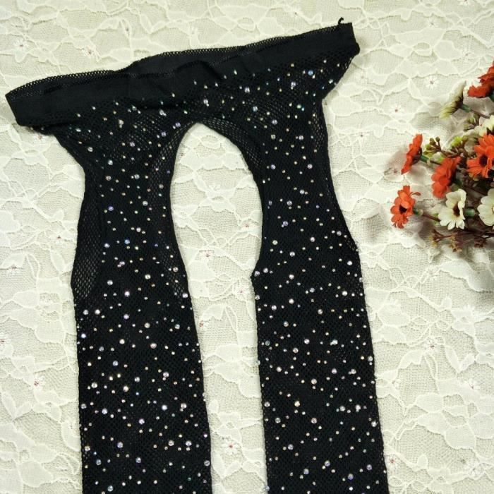 Bas Bas R Sille Sexy Pour Femmes Nouveaux Collants En Maille Entrejambe Ouvert Lingerie