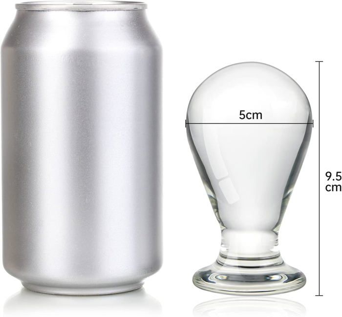Verre Anal Plug Cristal Gode Classique Transparent Ampoule Plug Anal