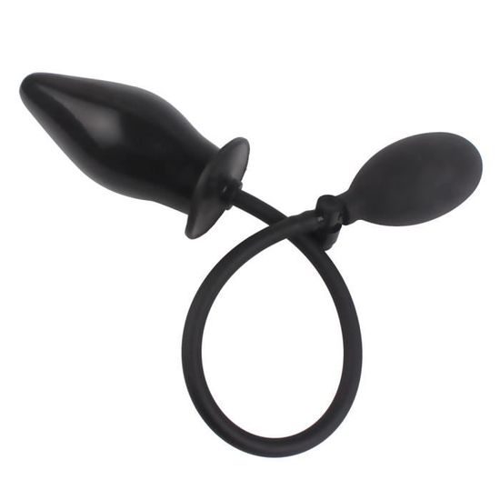 Grande Pompe Godemichet En Silicone Bouchon Anal Gonflable