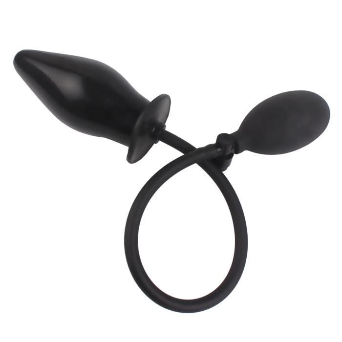 Grande Pompe Godemichet En Silicone Bouchon Anal Gonflable