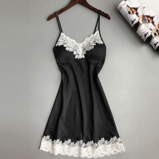 Nuisette Femme Satin V Tements De Nuit Femmes Dames Robe Lingerie Sexy
