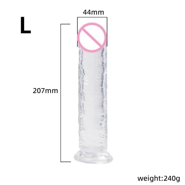 Godemichet Anal à Ventouse pour Homme et Femme Pénis Réaliste Point G