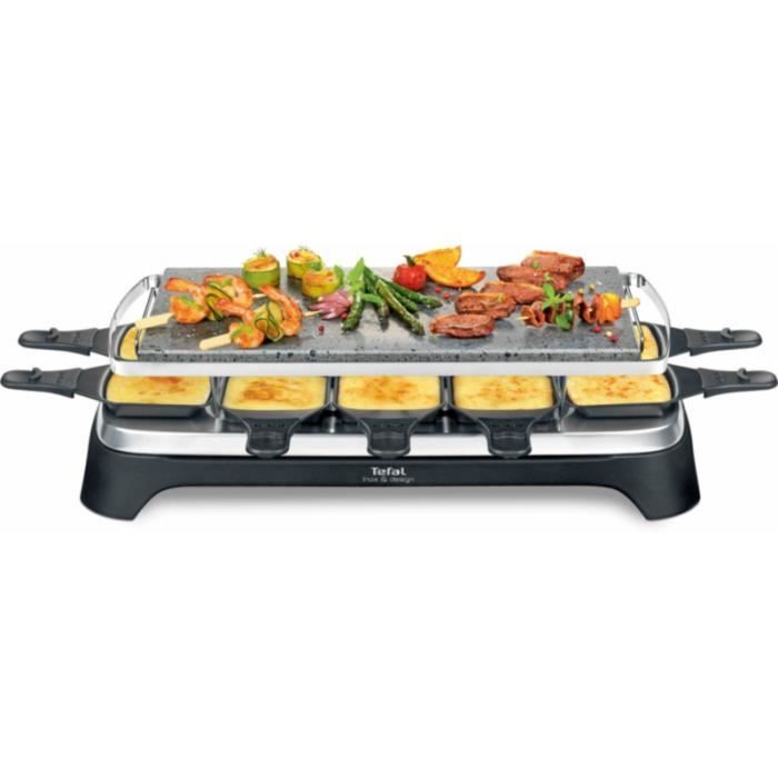 Raclette Tefal PIERRADE INOX&DESIGN PR457812 • Cuisson conviviale • Cuisine et cuisson