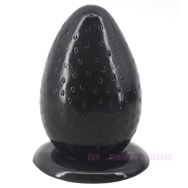 Plug Black Color Dia Norme Bouchon Anal De Cm Avec Ventouse
