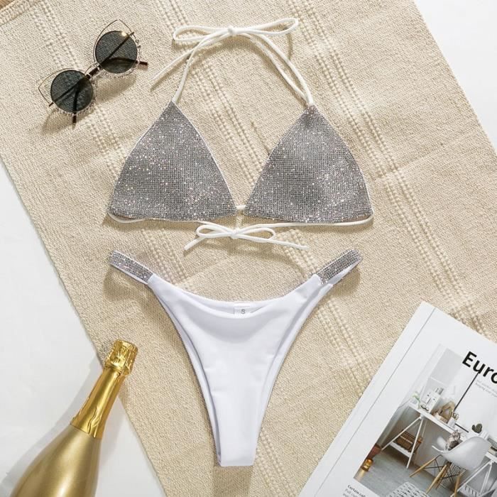Maillot De Bain Bikini Br Silien Triangle Maillot De Bain Extr Me Avec Diamants Culotte Taille