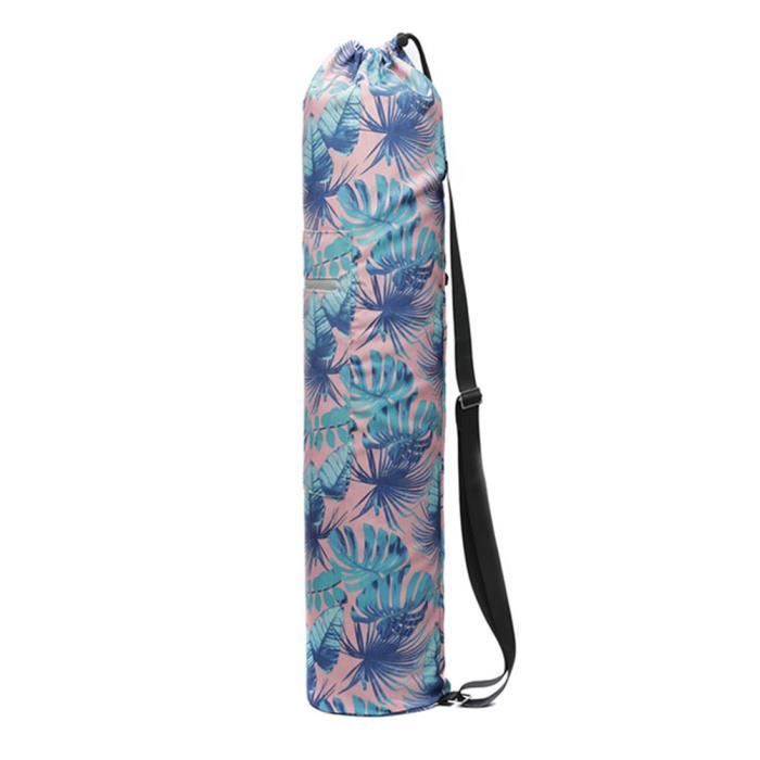 Sac transport tapis yoga en toile imprimée 75*16 cm-BG180007