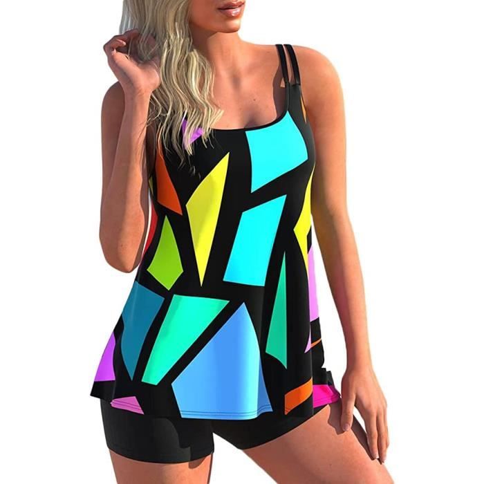 Maillot De Bain Pi Ces Femme Tankini Ensembles Maillots Push Up Bikini Set Imprim Sans
