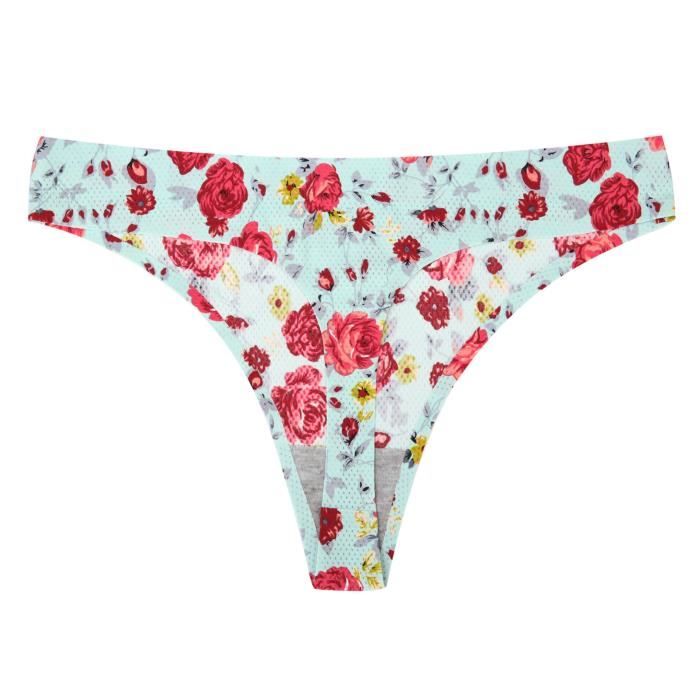Culotte Slip Lingerie Sexy L Opard Fleurs Pilotes Pour Femmes String G