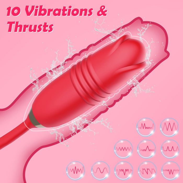 Nouveau sextoy amélioré Sex Toys Vibromasseur pour femmes 3 en 1 Rose