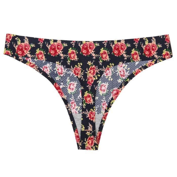 Culotte Slip Lingerie Sexy L Opard Fleurs Pilotes Pour Femmes String G