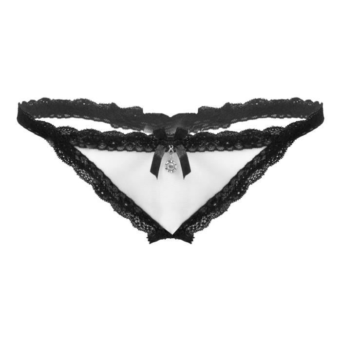 Inhzoy Homme Sissy Slip Dentelle String Ouvert Coquin Homme Lingerie