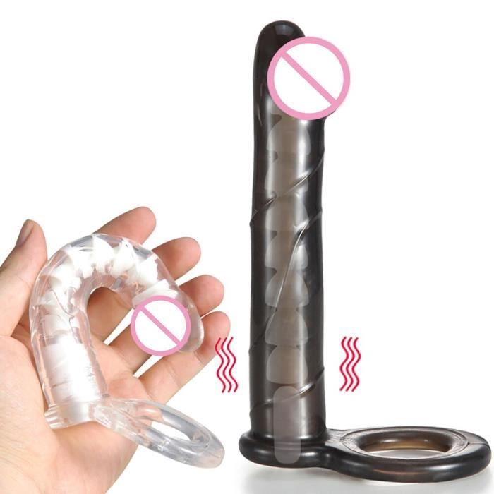 Black Gode Double P N Tration Anneau De Coq Plug Anal