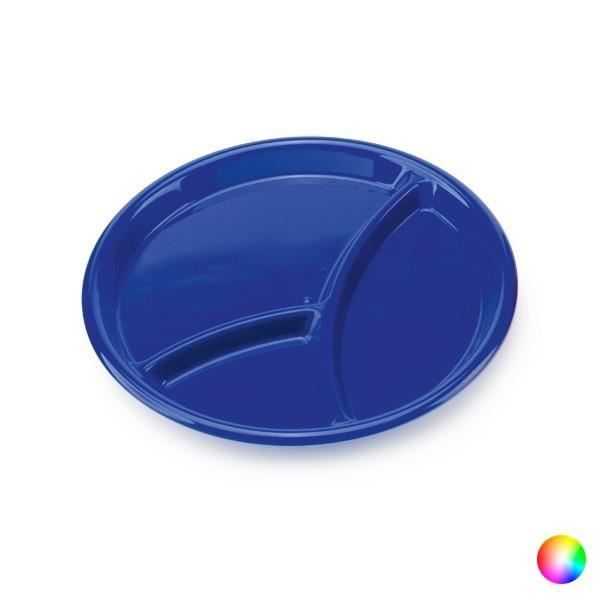 Assiette à 3 compartiments - Assiette pour enfant Couleur - Blanc