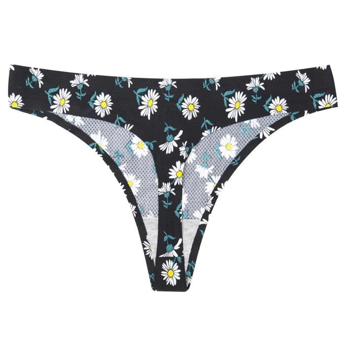 Culotte Slip Lingerie Sexy L Opard Fleurs Pilotes Pour Femmes String G