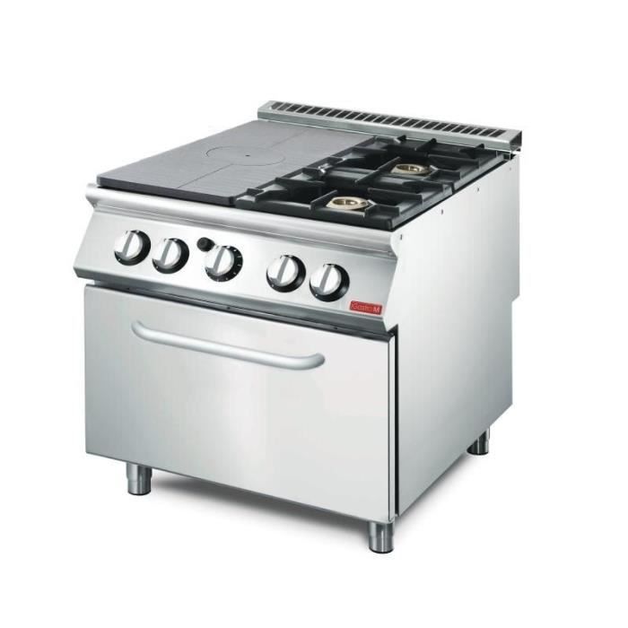 Plaque coup de feu 2 feux vifs sur four gaz Gastro M 70/80