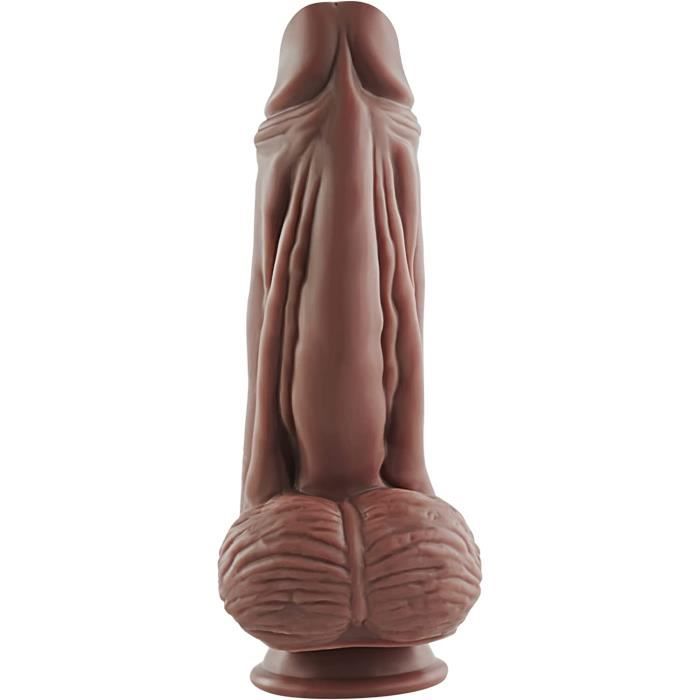 Xxl Godemichet R Alisme Gode Double Couche Dildo En Silicone Souple