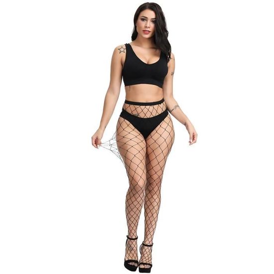 Collant Big Mesh Bas De Corps Sans Entrejambe Pour Femmes Lingerie