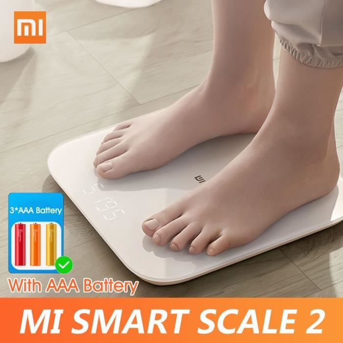 Xiaomi Mi Smart Scale 2 BT 5.0 Test d'équilibre corporel APP Moniteur Écran LED caché Balance de fitness numérique
