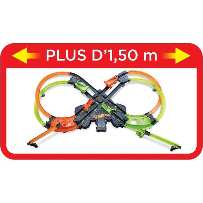 Hot Wheels Action Coffret Circuit De Crash Colossal Motoris Fourni Avec Deux Petites Voitures