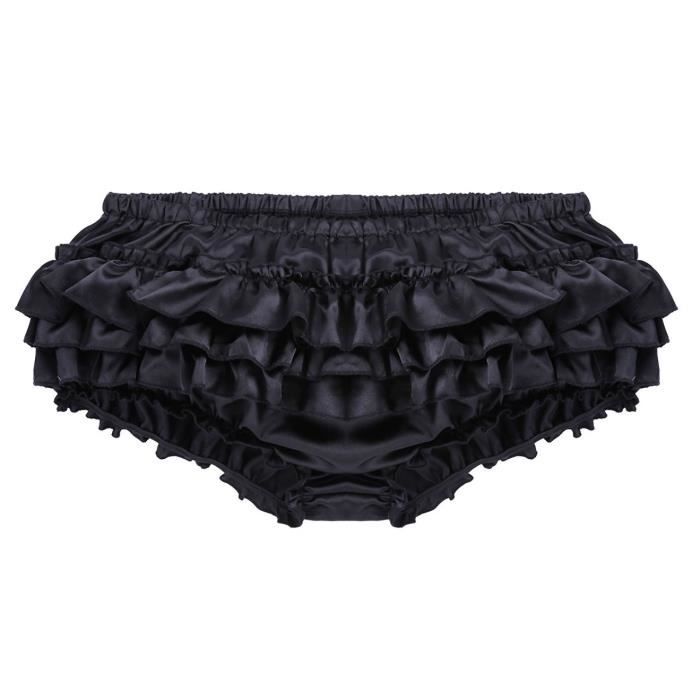 Yonghs Homme Sissy Slip Sexy Bloomers Volant Sous V Tement Shorty Gay