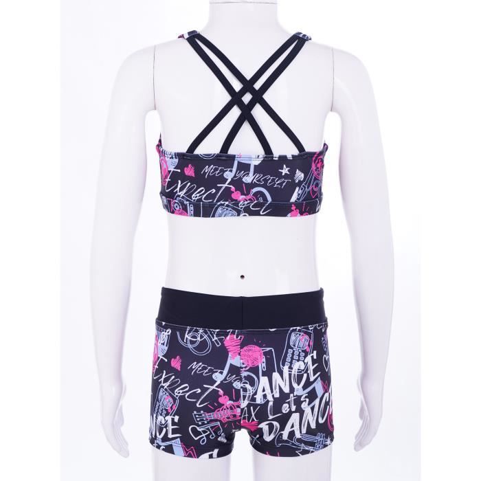 IEFIEL Bikini Été Maillot de Bains Fille Deux Pieces Ensemble Short