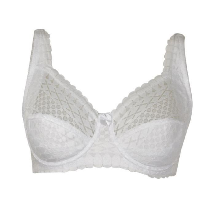 Soutien Gorge D En Dentelle Blanche Armatures Lingerie Femme Grande Taille Blanc Cdiscount