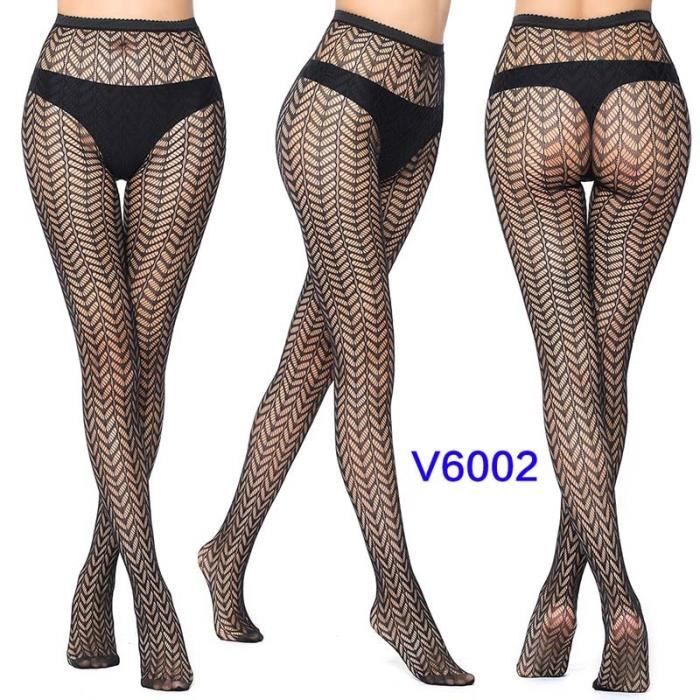 Bas en dentelle pour femmes Lingerie Sexy en résille Nylon maille