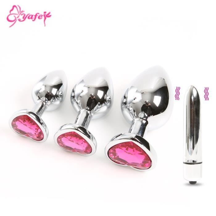 Godemich En Acier Inoxydable Godemichet Anal Perles Anales En Cristal