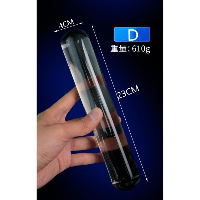 Dia Mm Godemichet Anal En Verre De Cristal Pour Femme P Nis Lisse