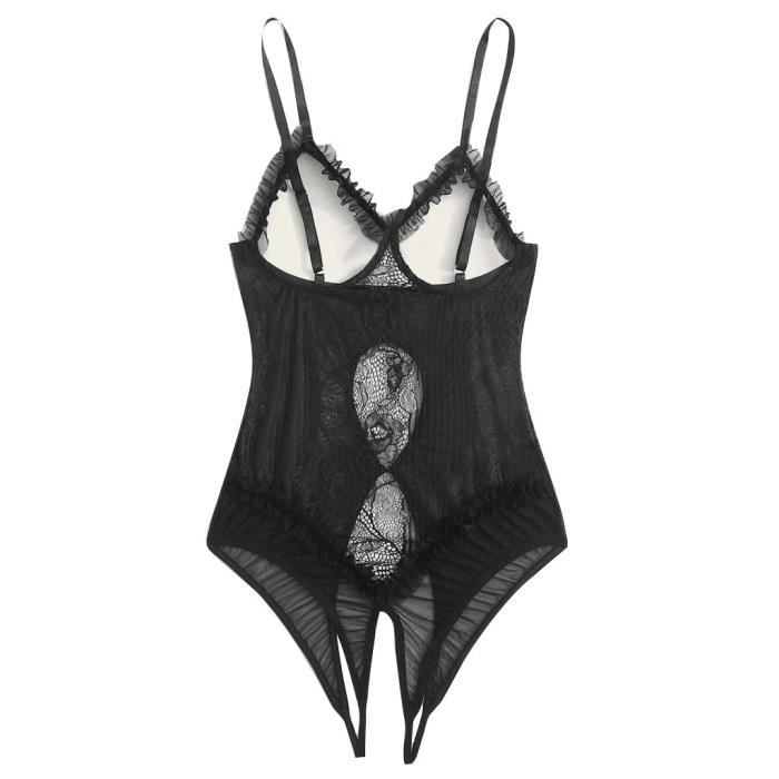 Nouvelles Femmes Plus La Taille Dentelle Lingerie Combinaison Sous