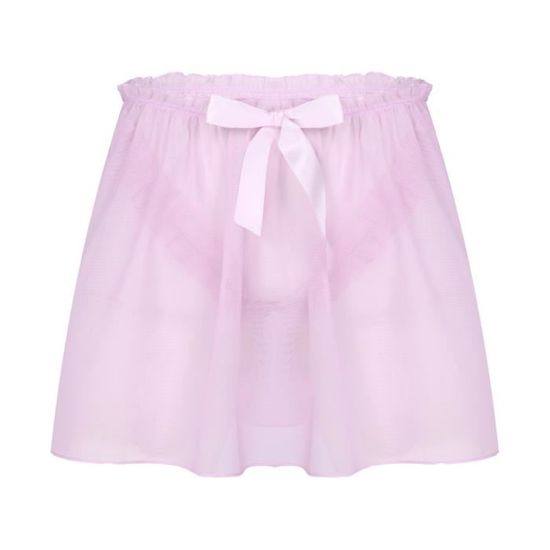 Yizyif Mini Jupe Sexy Transparente Lingerie Sissy Homme Erotique String