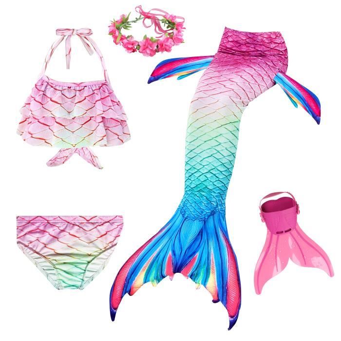 Queue De Sir Ne Pour Nager Pcs D Finit Maillot De Bain Princesse Mermaid Bikini Ensembles