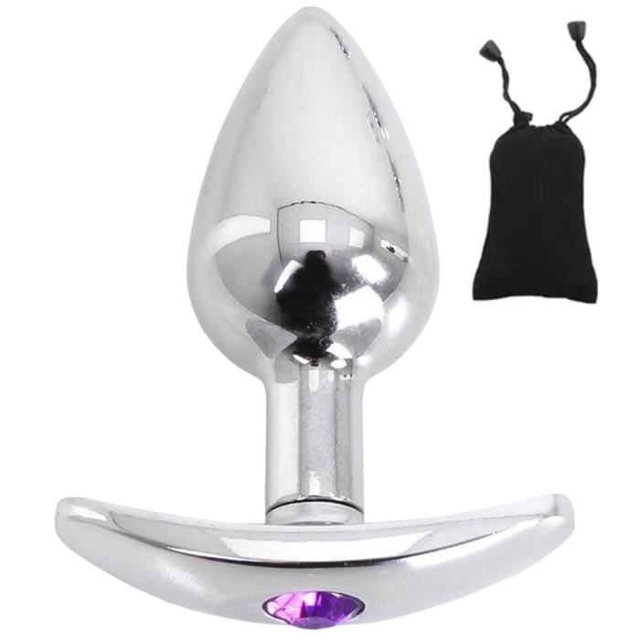 Plug Anal 7 2 Cm Bijou Intime Diamant Violet SexToy Avec Pochette En