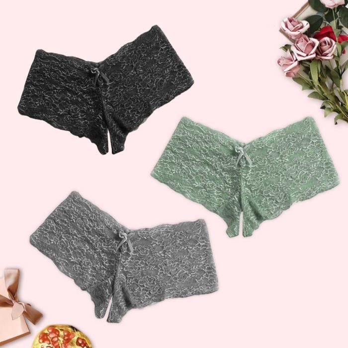 Pc Sexy Femmes Dentelle Lingerie Plus La Taille Sous V Tements Ouvert