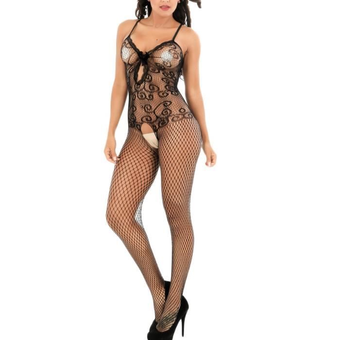 Femmes Sexy Lingerie V Tements De Nuit Babydoll Body Stocking Dentelle