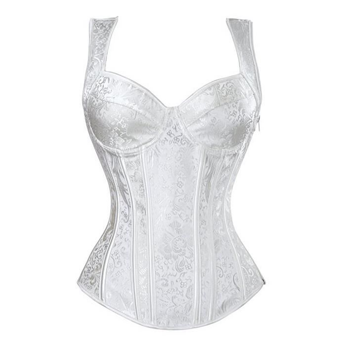 Sasaquoy Bustier Corset Lingerie Dames Sexy Ray Double Bandouli Re