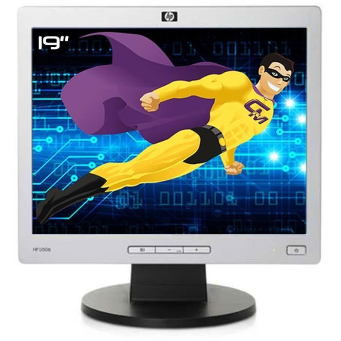 Ecran Plat Pc 19\" Hp L1906 Hstnd-2l09 Lcd Tft Vga 1280x1024 5:4 Vesa 12ms