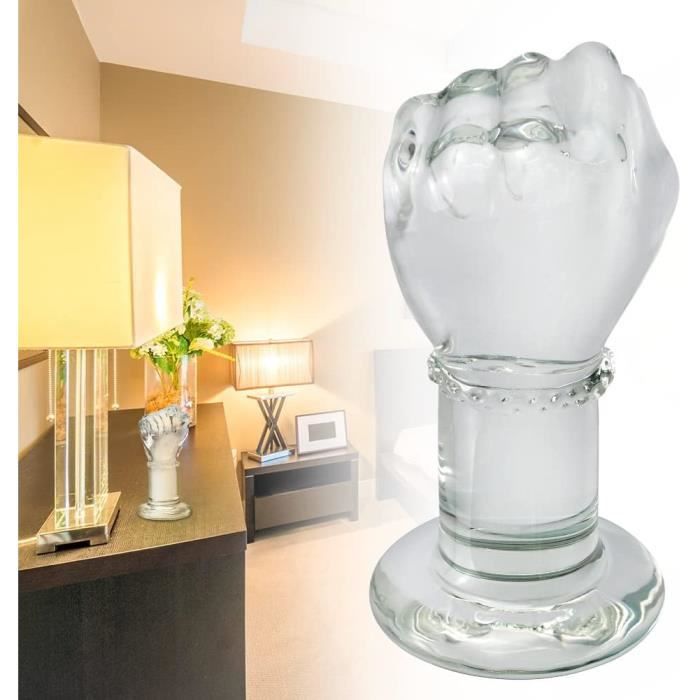 Transparent Gode Main Verre Gode Poing R Aliste Cristal Gode Anal Sex Toy Pour Femmes Hommes