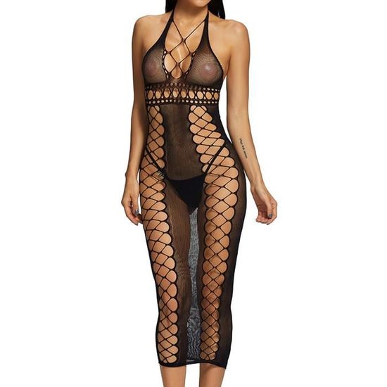 Dpois Femme Mini Robe De Nuit R Sille Ensemble Lingerie De Nuit